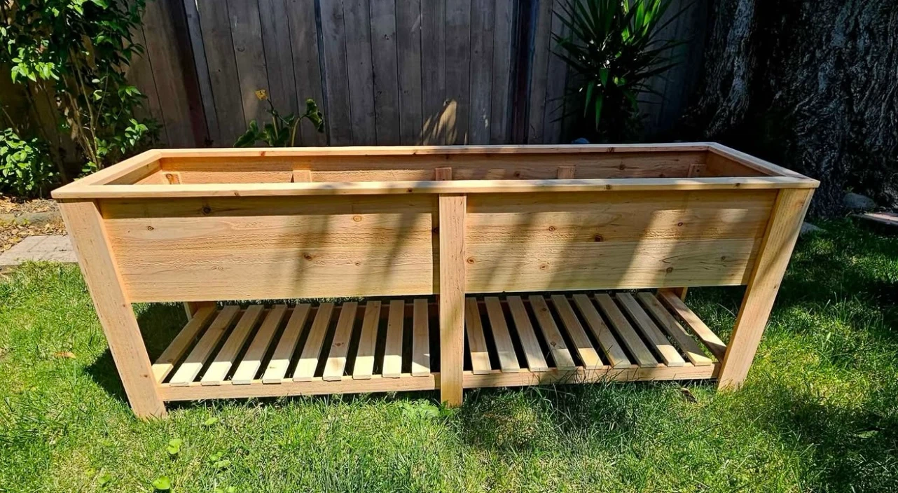 4 Foot Rectangular Handmade Premium Cedar Planter Box