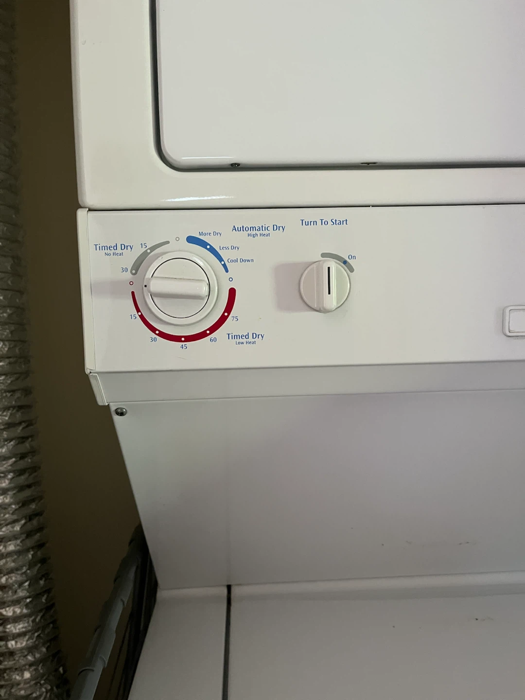White Frigidaire Stackable Washer and Dryer - photo 2