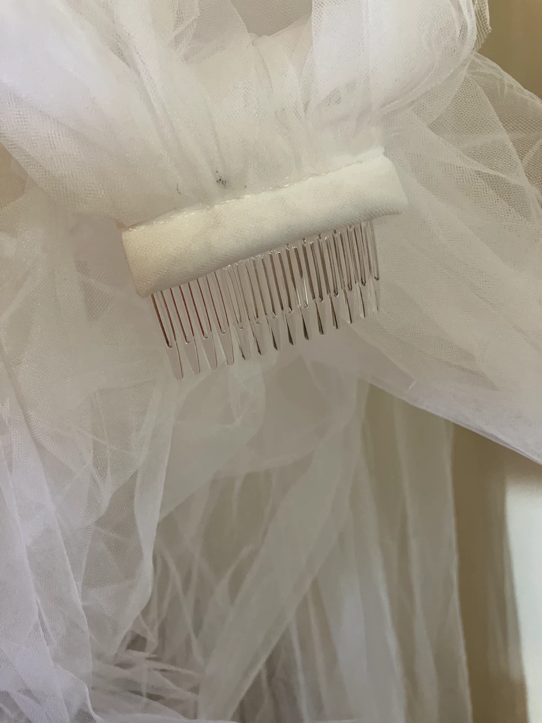 New-Long White Lace Floral Wedding Veil - photo 5