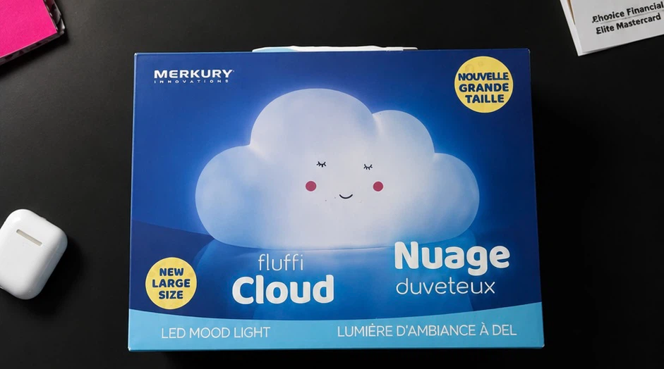 Merkury Innovations Fluffi Cloud LED Mood Light - New Large Size