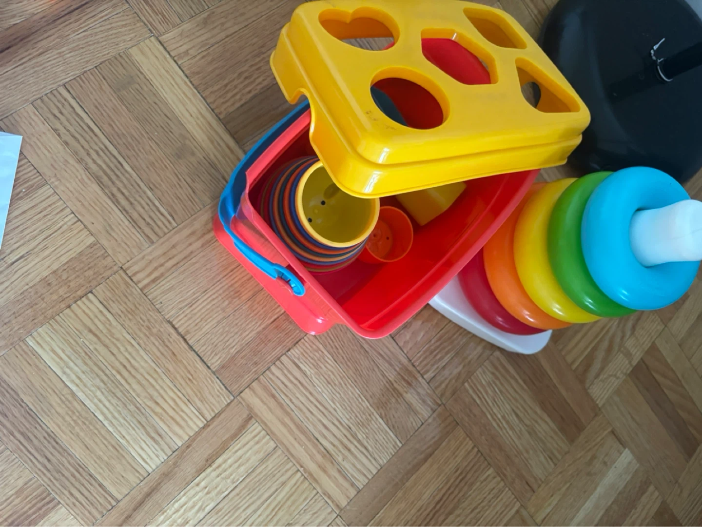 Fisher-Price Shape Sorter & Stacking Rings Toy Set - photo 4