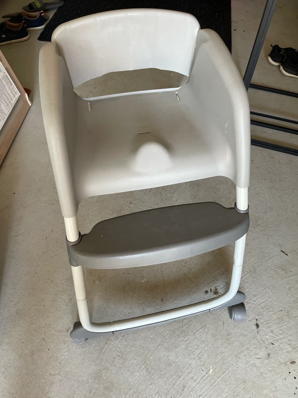Grey Plastic High Chair