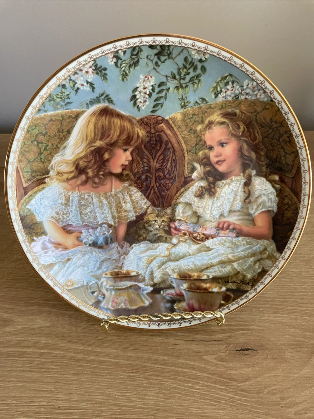 Decorative Collector Plate - "Best Friends" by Sandra Kuck