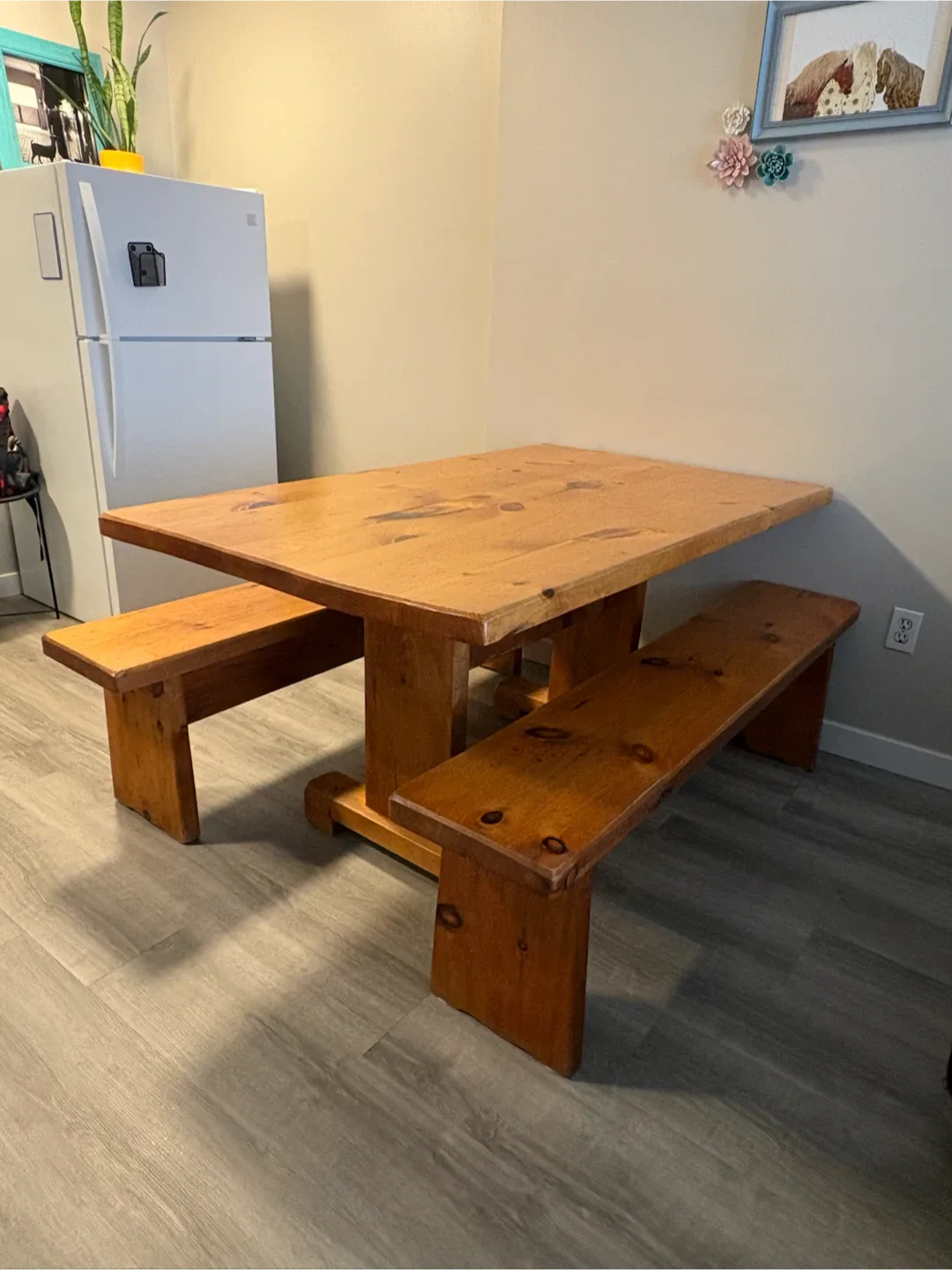 Table and benches