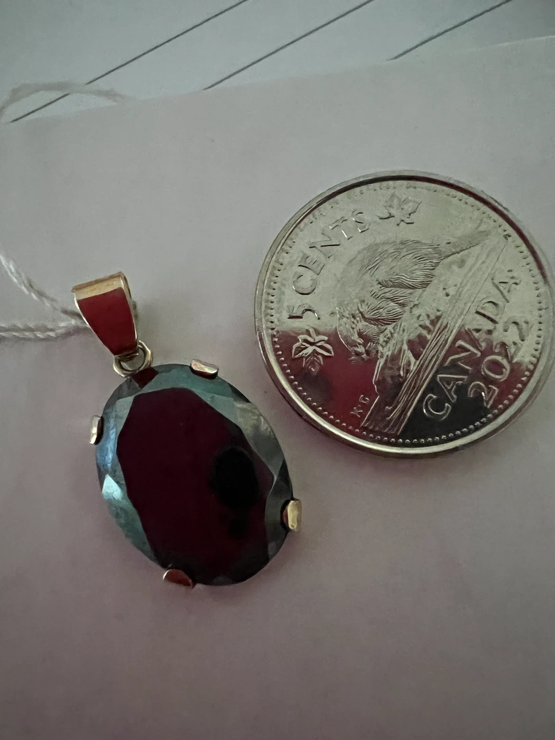 10K Gold Pendant with onyx - photo 2