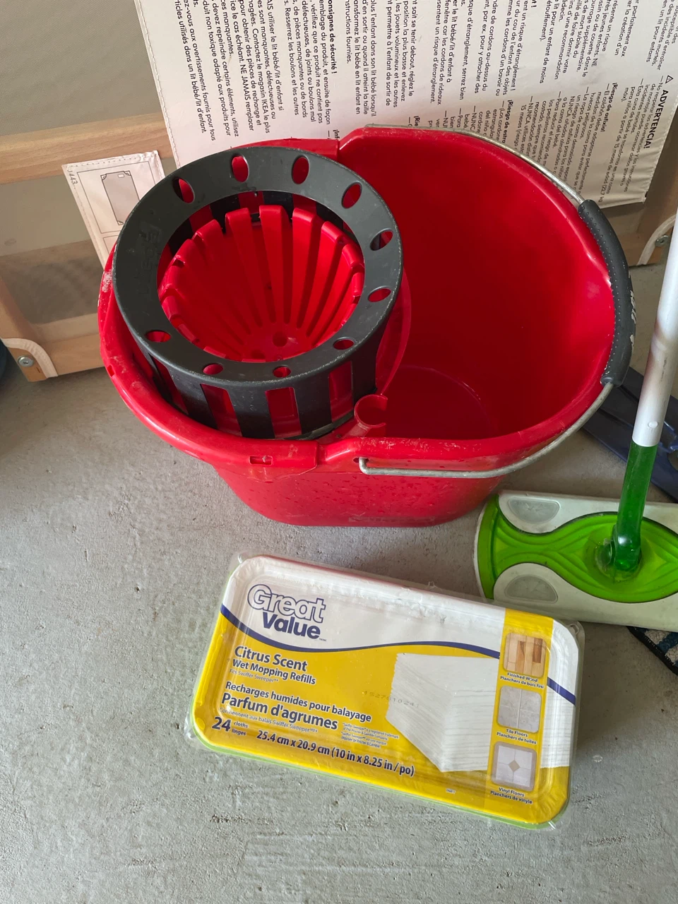 Spin Mop Bucket with Refills - photo 2