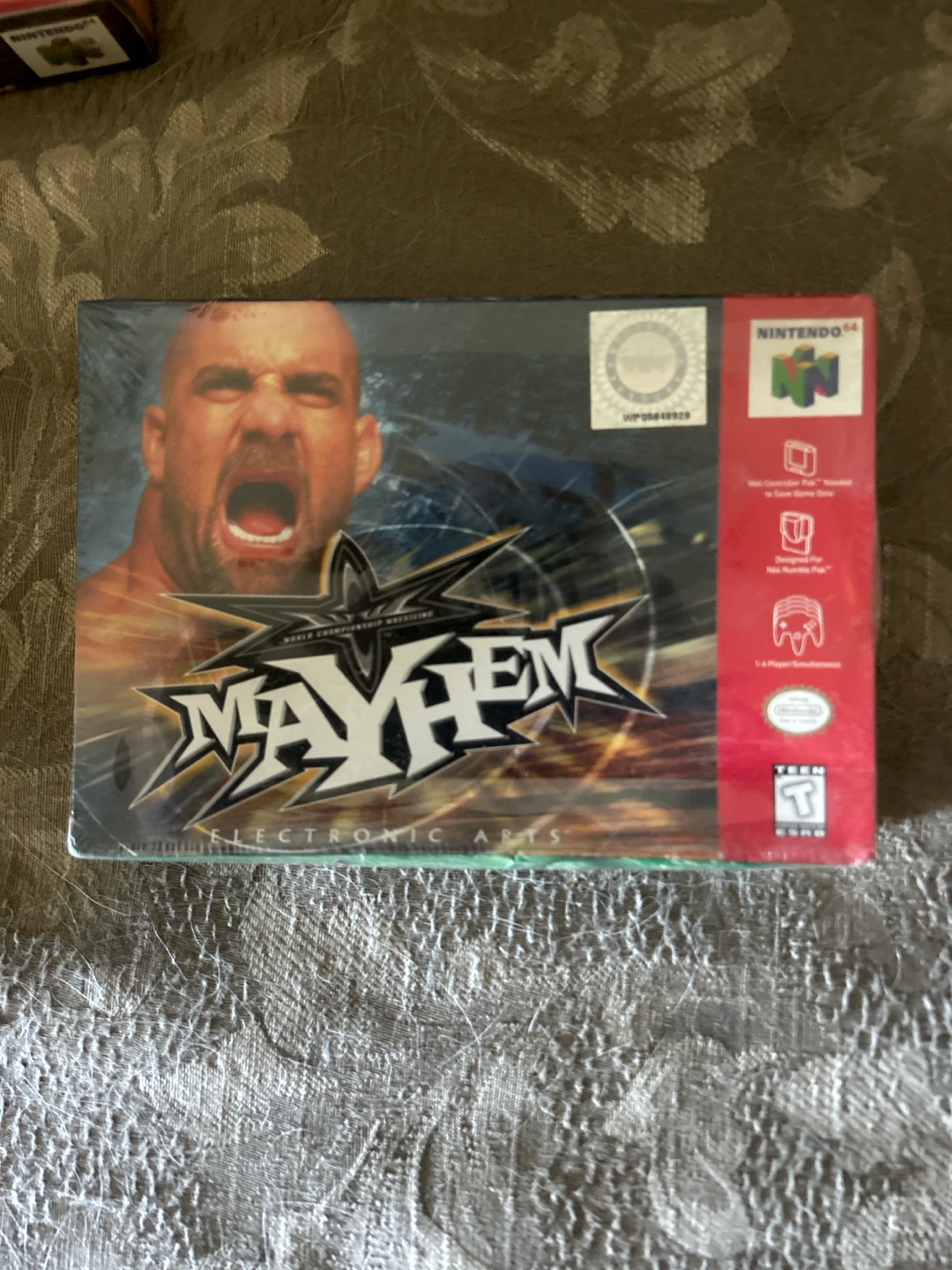 VINTAGE Nintendo 64 WCW Backstage Assault & Mayhem SEALED - photo 4