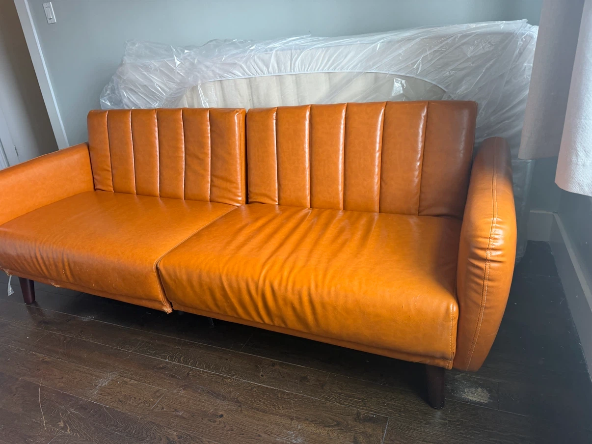 Vibrant Orange Sofa/Sofa Bed - photo 2