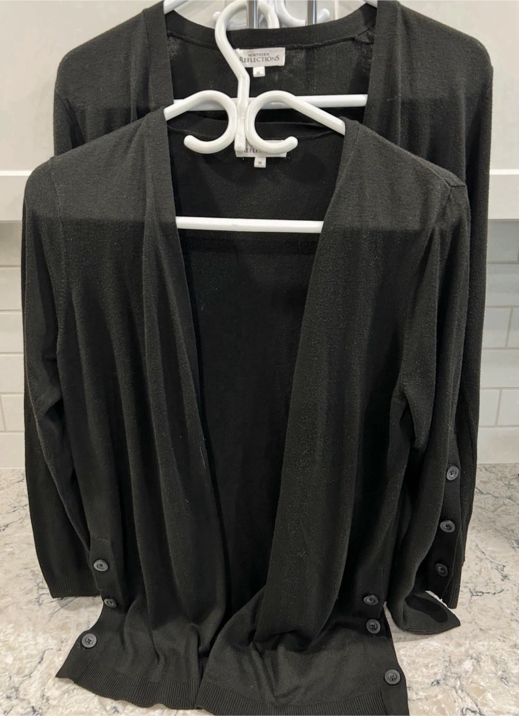 Women’s Light Weight Black Sweater/Cardigan (Size M) ($10 each)