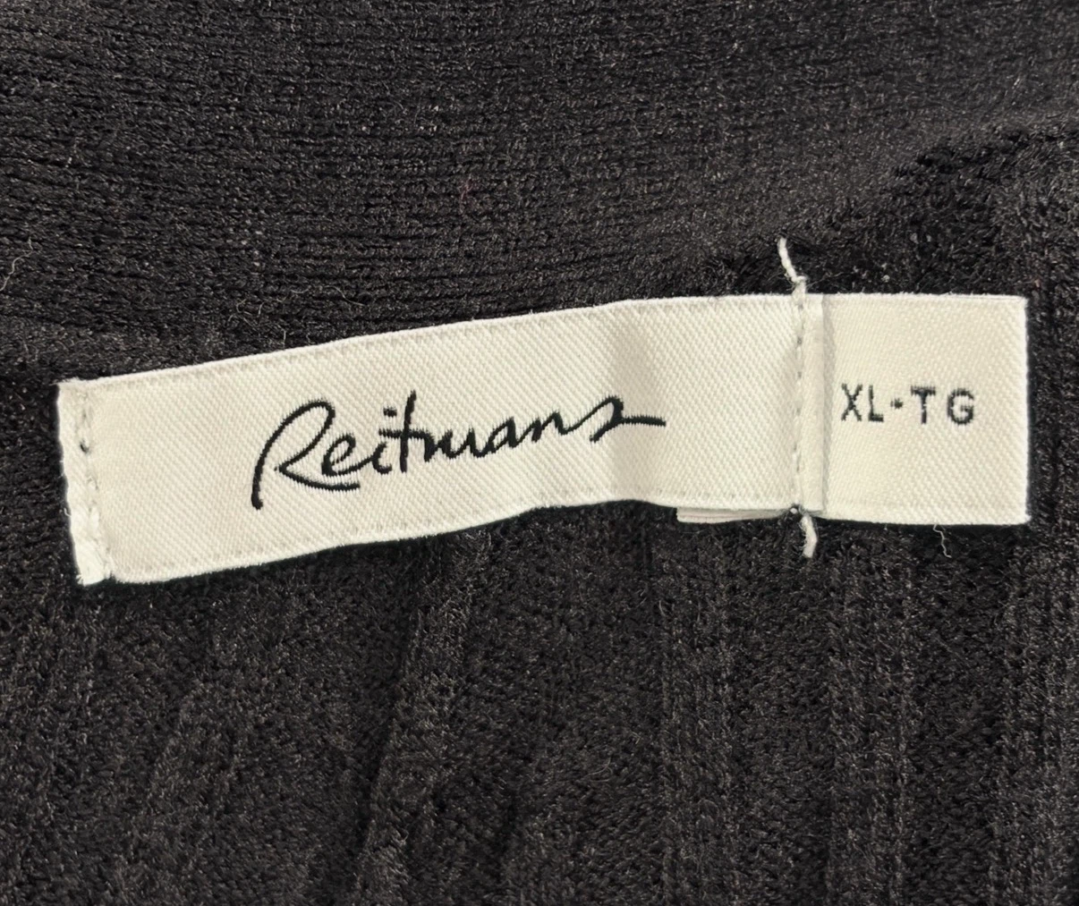 Women’s Reitmans Black Ribbed Knit Cardigan/Sweater (Size XL) - photo 4