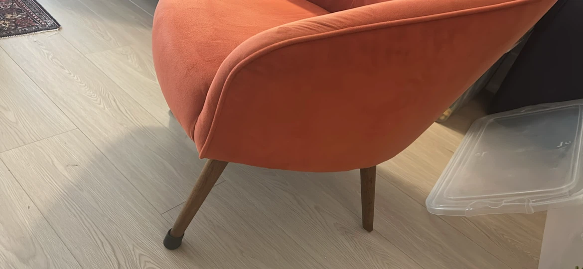 West Elm - Orange Accent Chair - photo 2