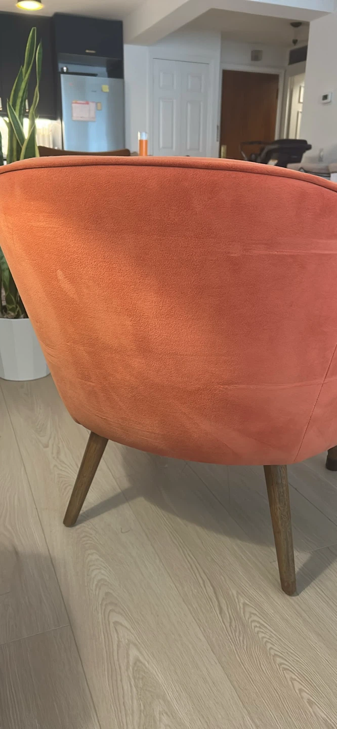 West Elm - Orange Accent Chair - photo 3