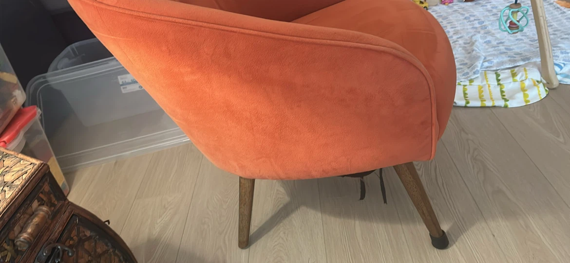 West Elm - Orange Accent Chair - photo 4