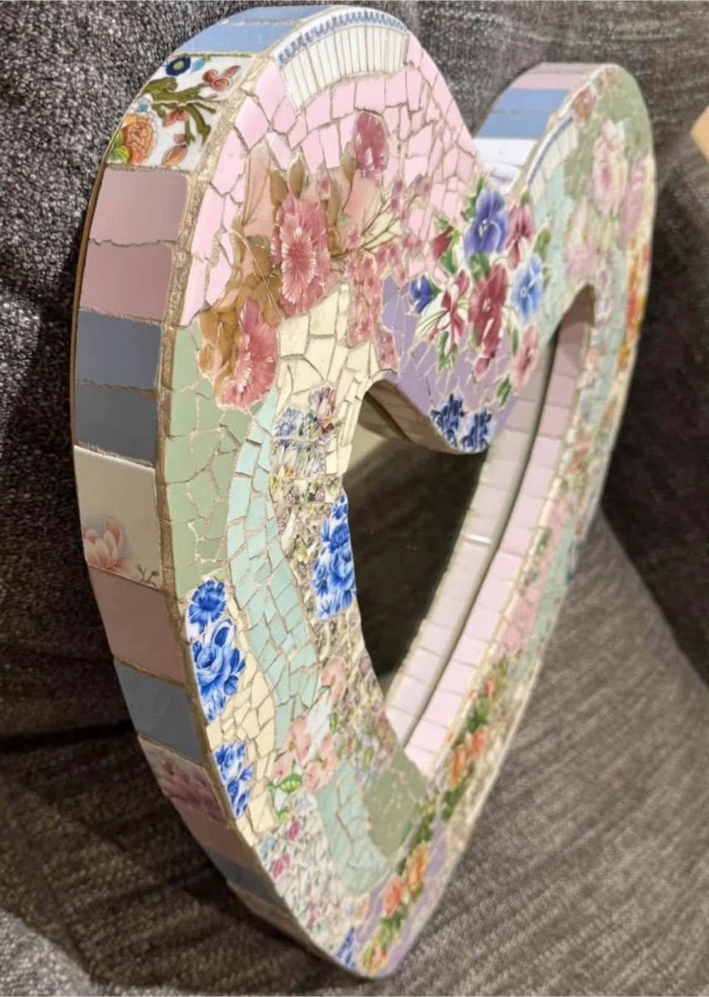 Mosaic Heart Mirror - photo 2