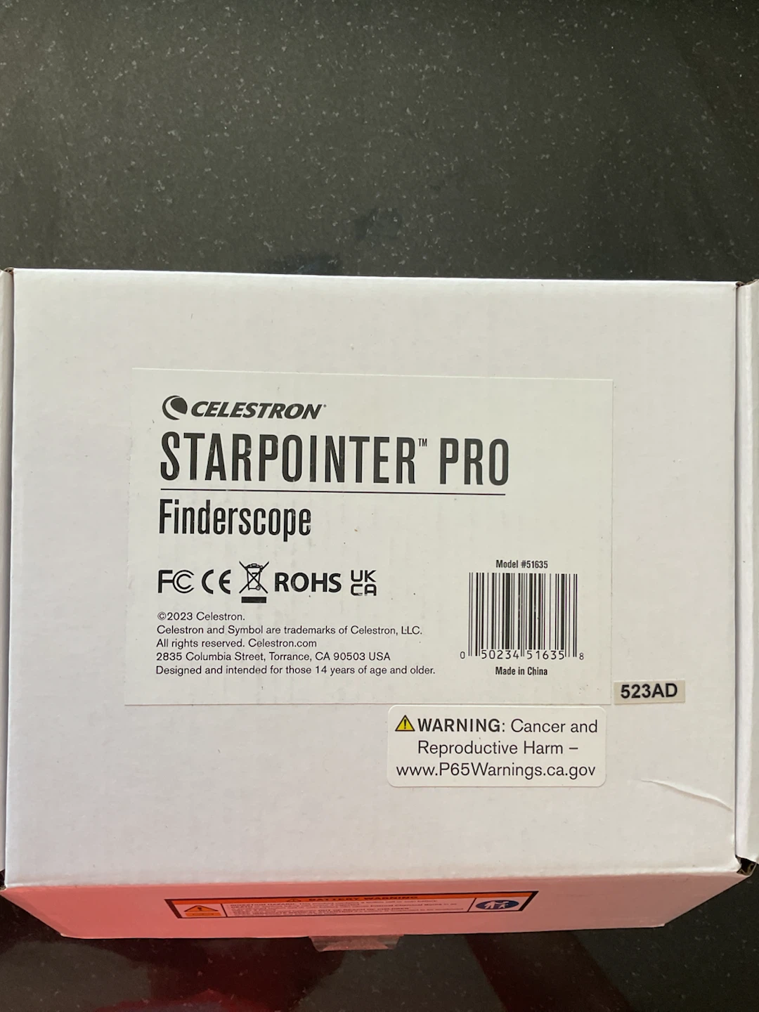Brand New Celestron Starpointer Pro Finderscope