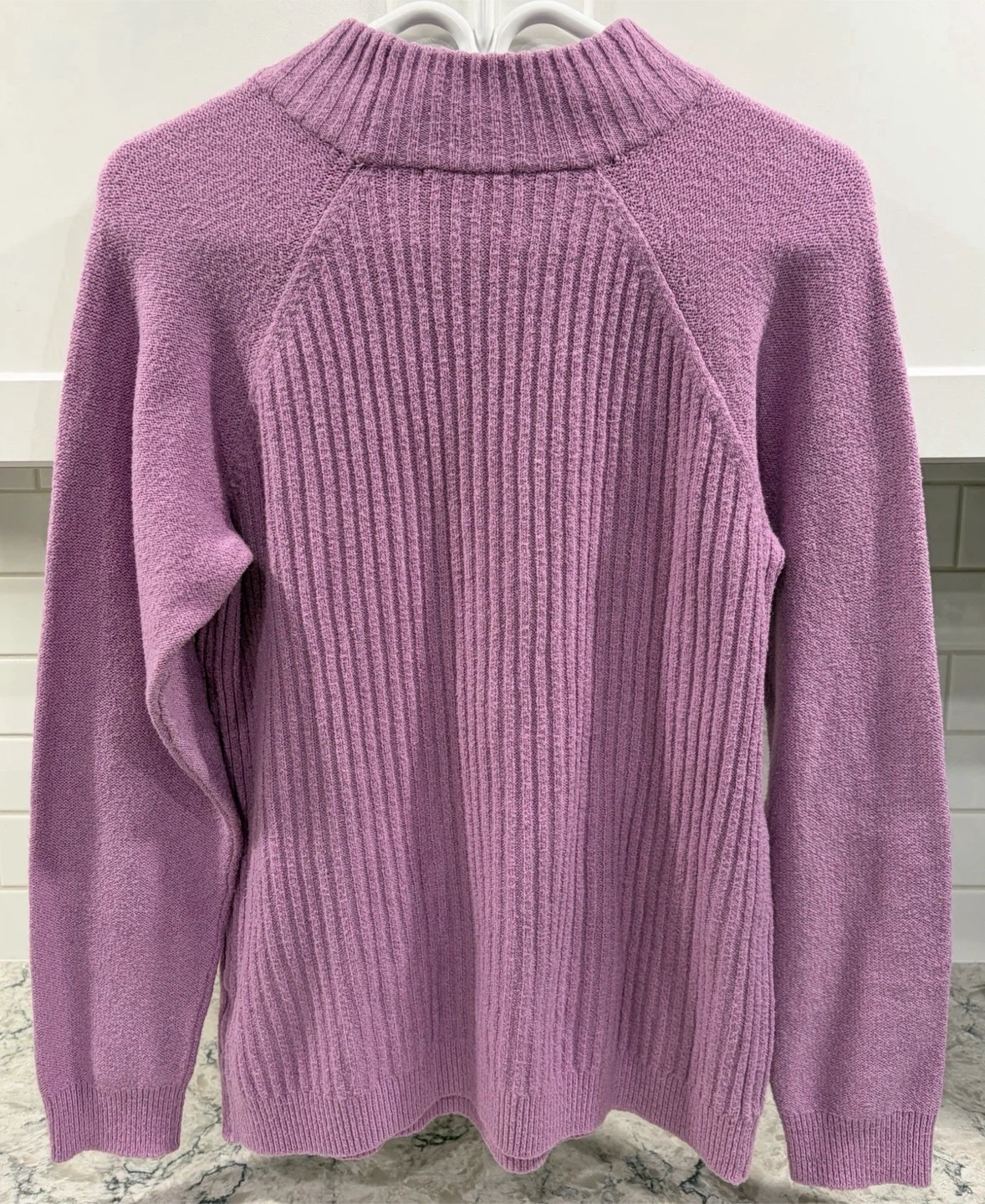 Women’s Purple Cable Knit Sweater(Northern Reflections) (Size L) - photo 2