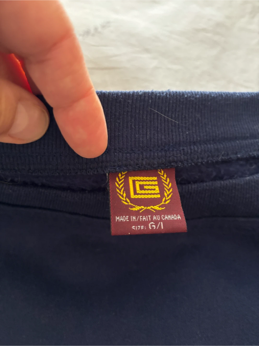 CBC Navy Blue "MIDDAY" Sweatshirt size L vintage - photo 2
