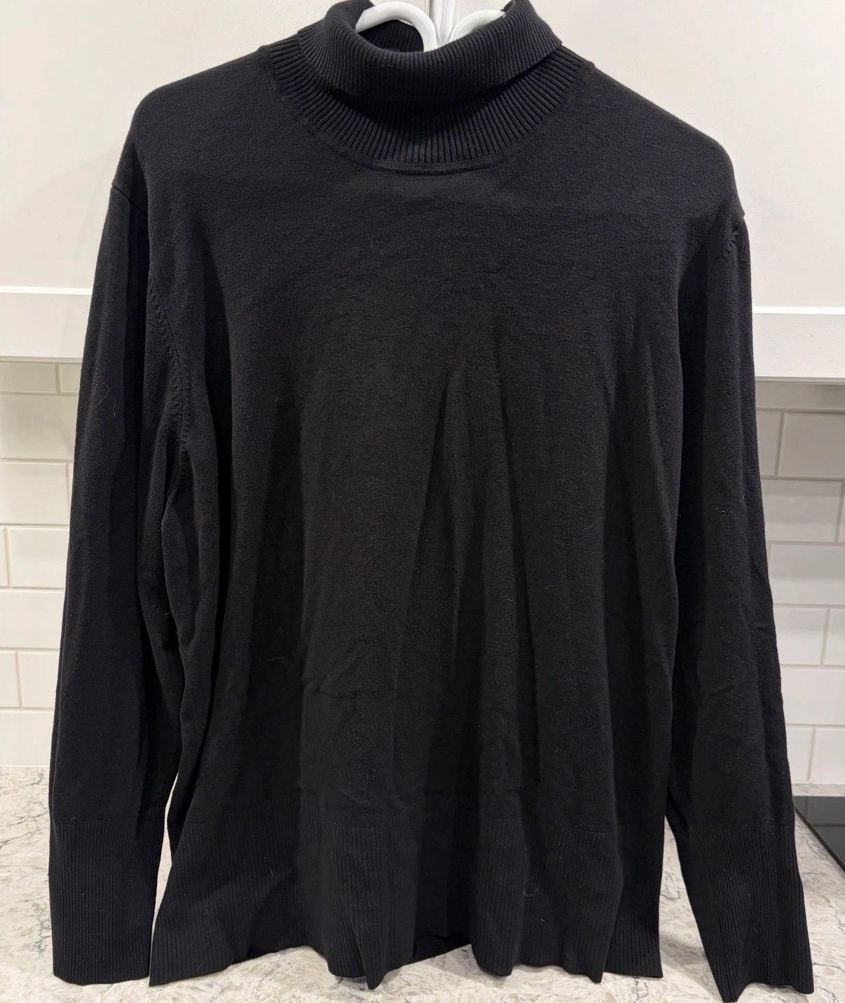 Women’s Black Turtleneck Sweater (Contempo by Penningtons)