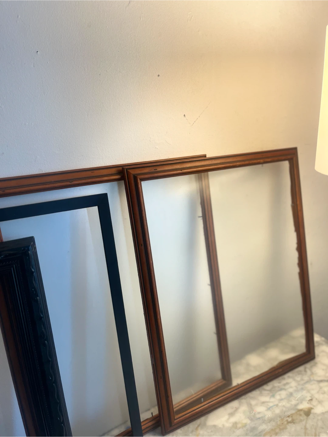 4 Assorted Picture Frames - Wood and Black - photo 4