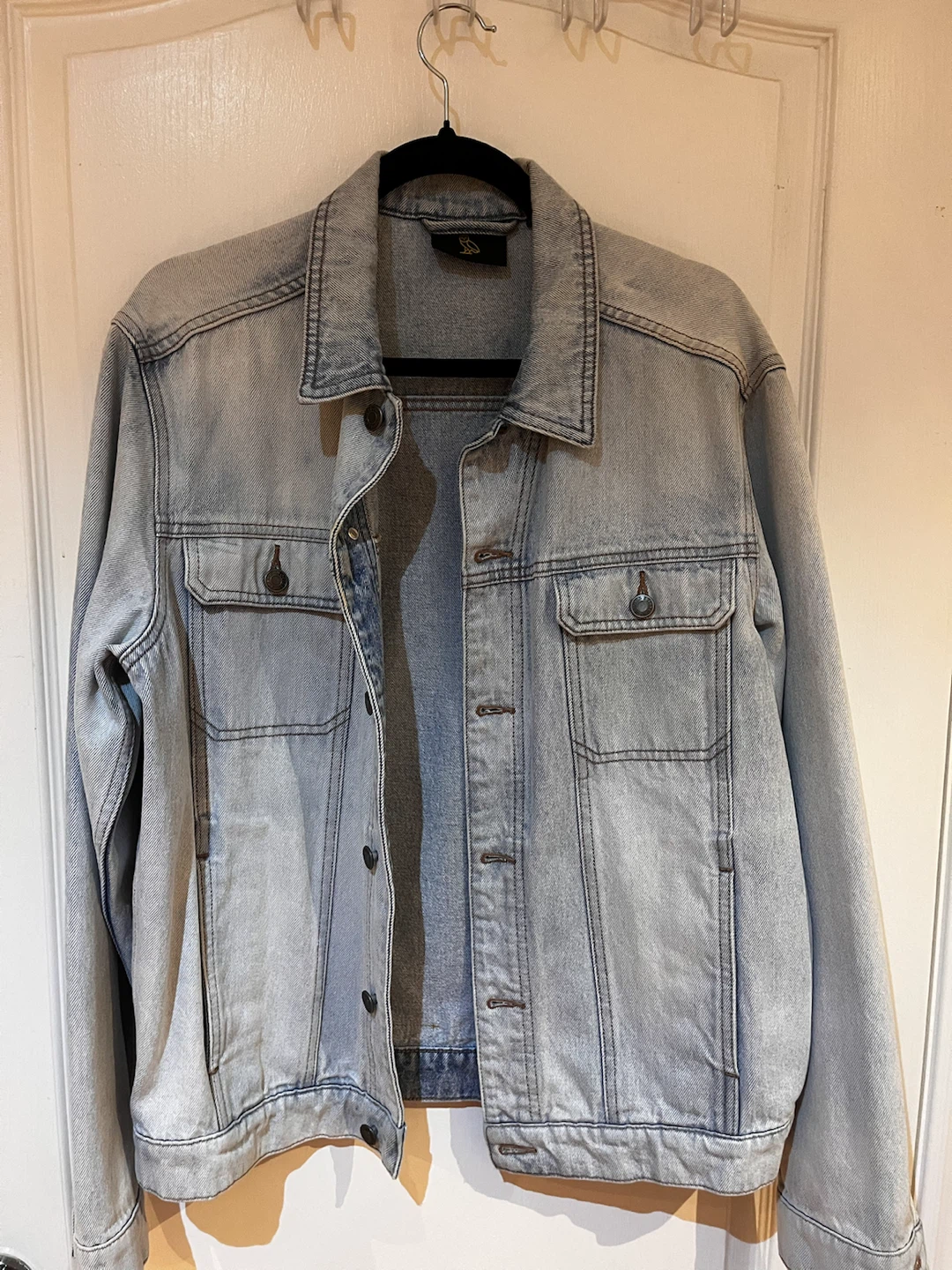 October's Very Own (OVO) Light Wash Denim Trucker Jacket