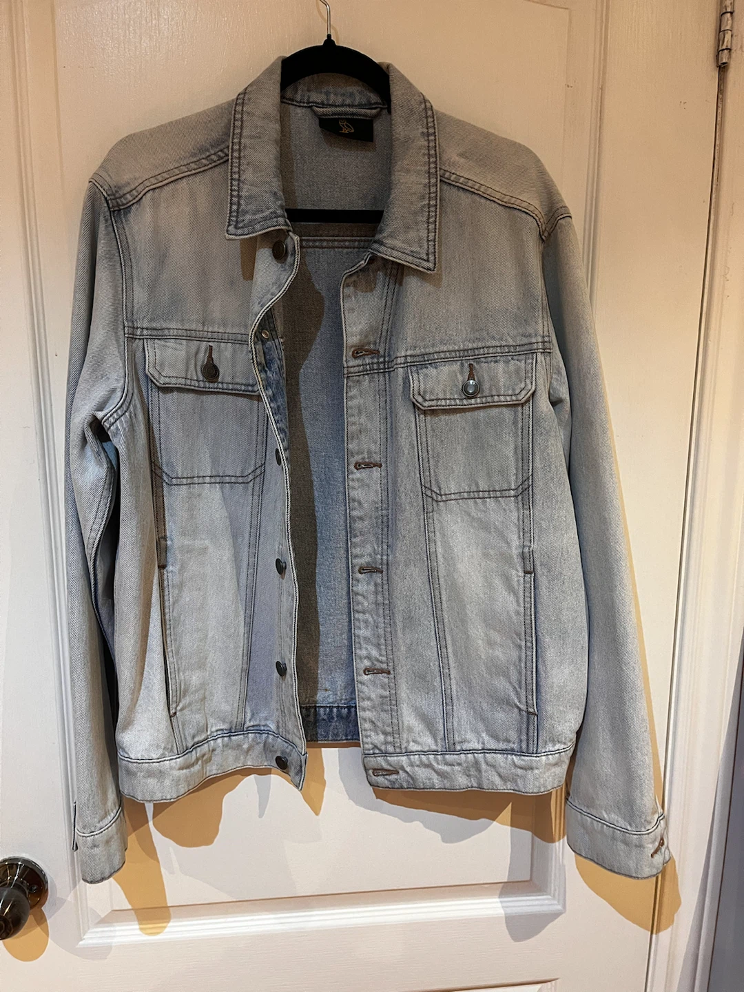 October's Very Own (OVO) Light Wash Denim Trucker Jacket - photo 2