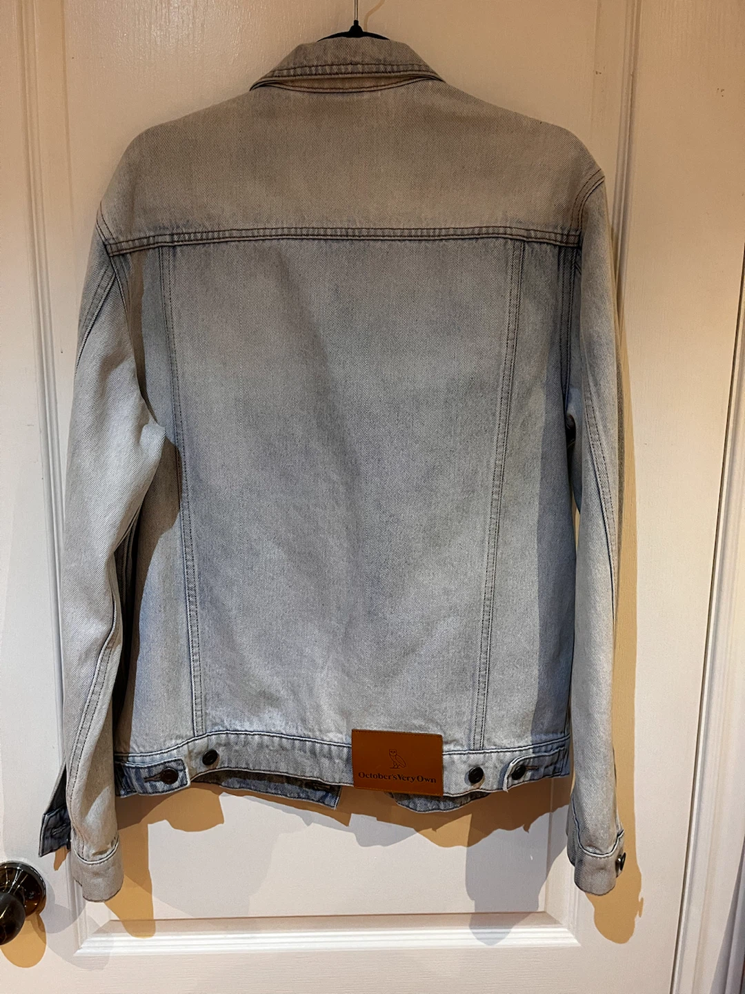 October's Very Own (OVO) Light Wash Denim Trucker Jacket - photo 3