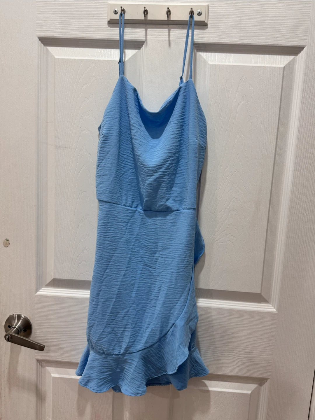 Light Blue Tie-Back Mini Dress - photo 2