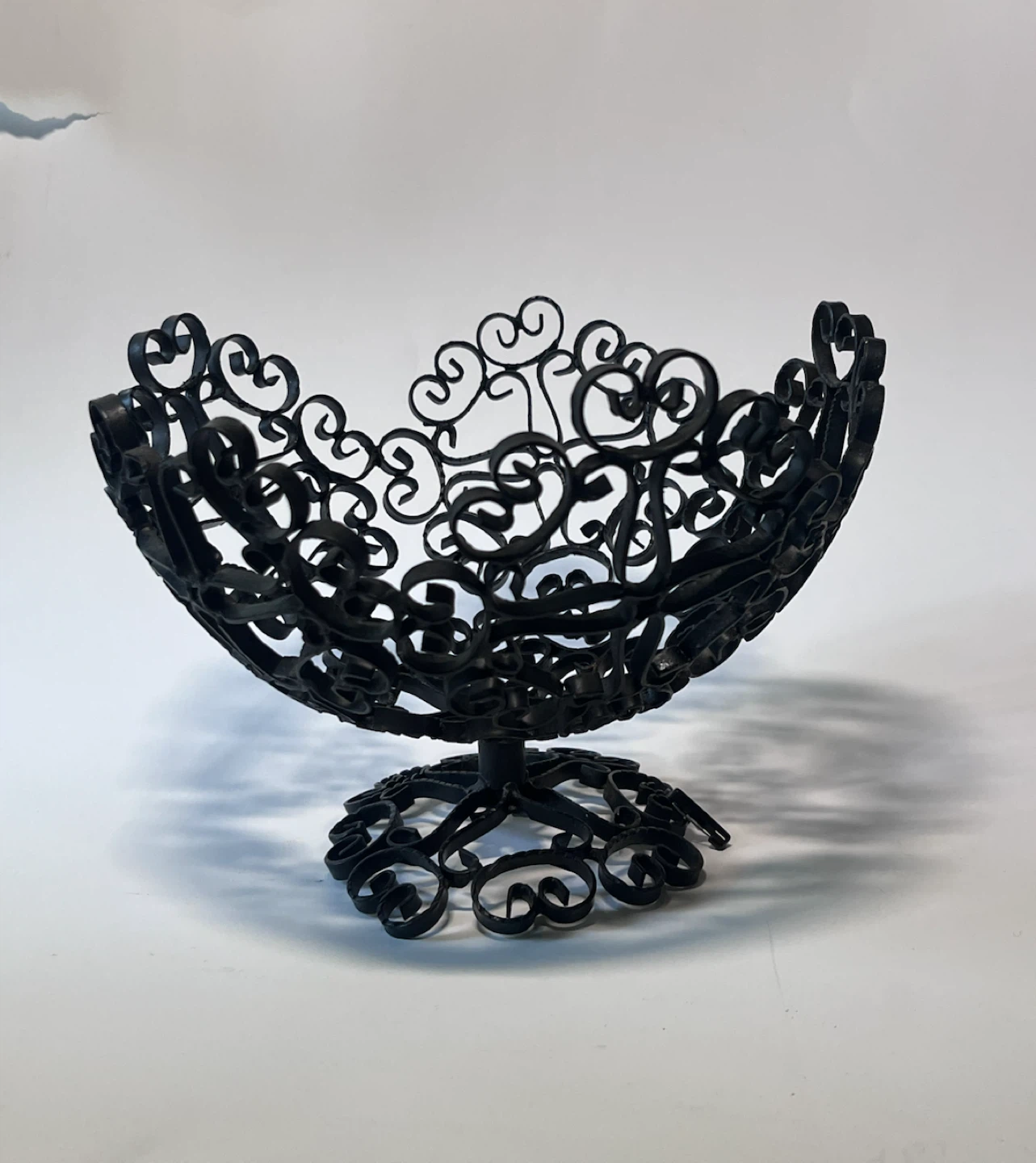 Decorative Metal Fruit Bowl