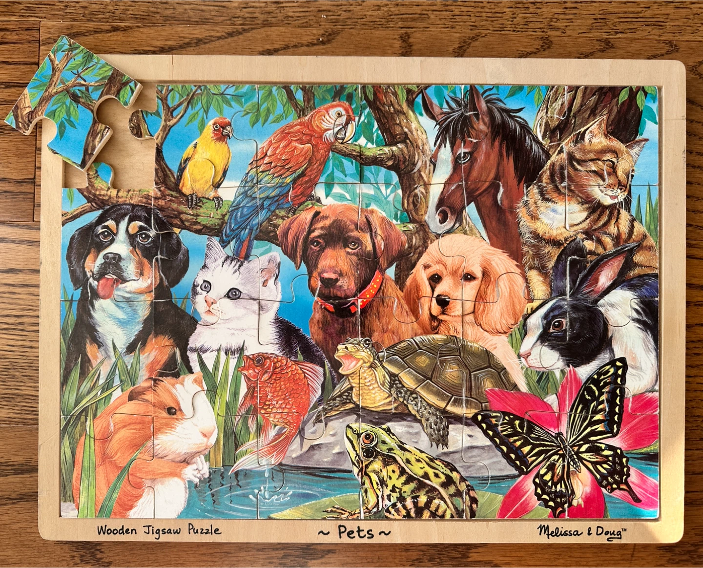 Melissa & Doug Wooden Jigsaw Puzzle - Pets