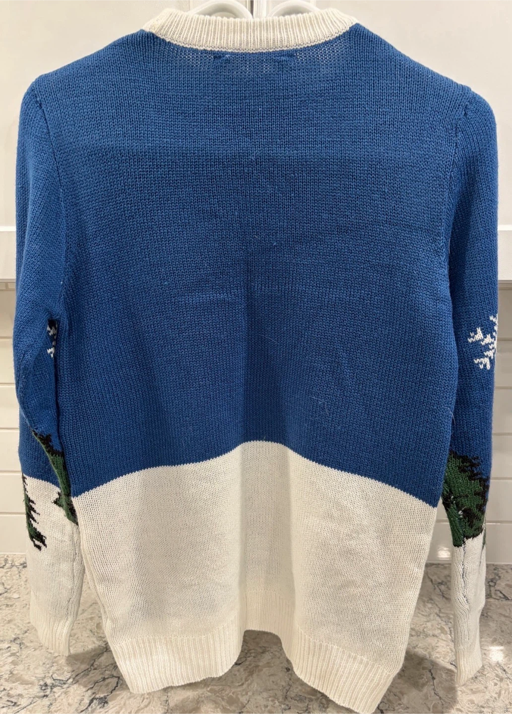 Women’s Bluenotes Ugly Xmas Sweater Penguin Ski Knit Pullover - photo 2