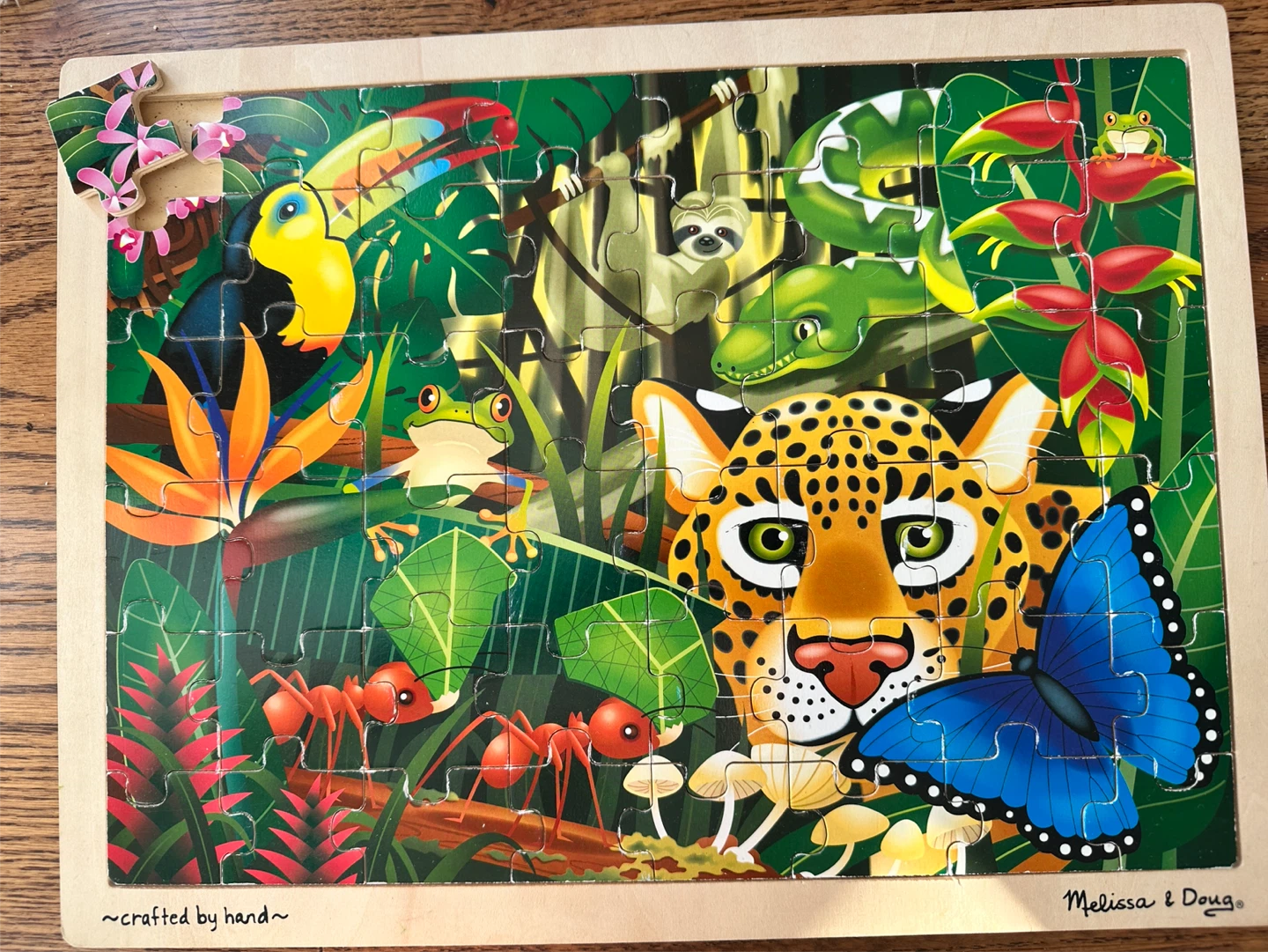 Melissa & Doug Wooden Puzzle - Jungle Animals