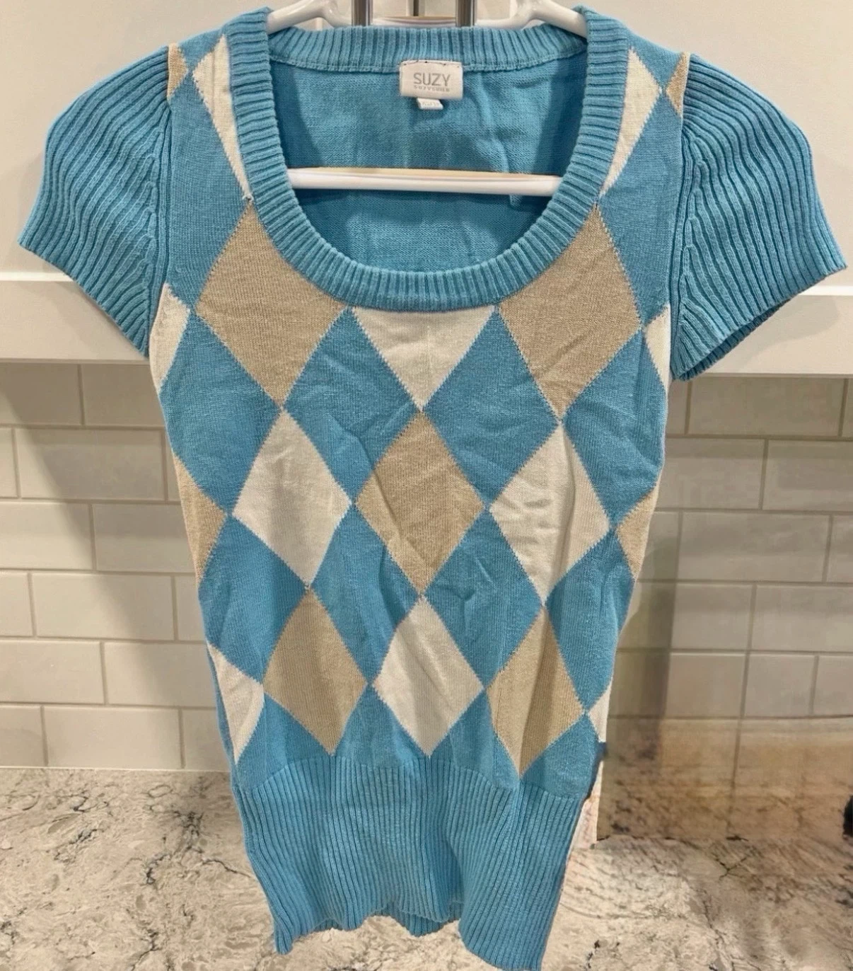 Women’s Suzy Shier Argyle Sweater (Size XS)