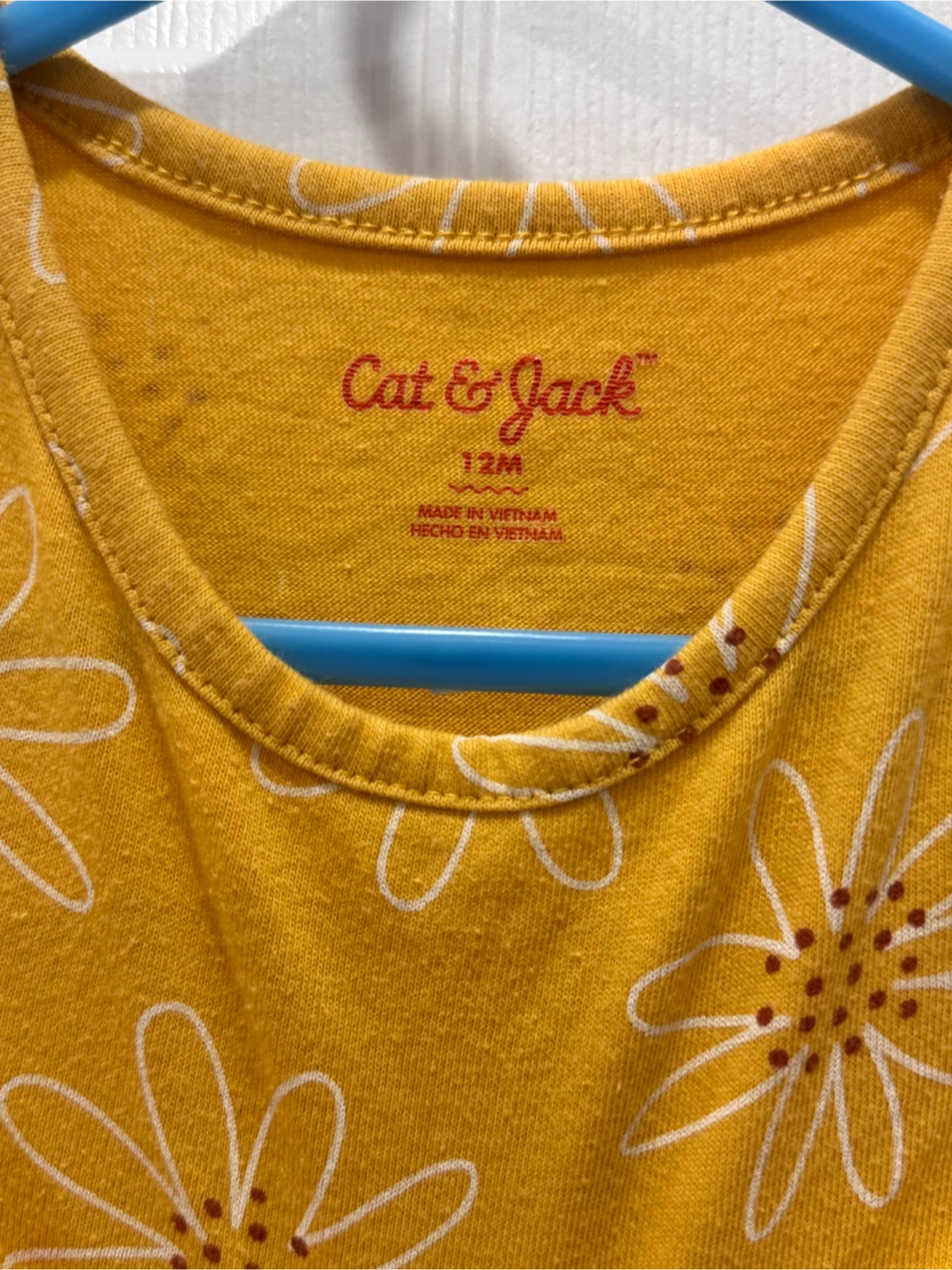 Cat & Jack Yellow Floral Dress - 12M - photo 3