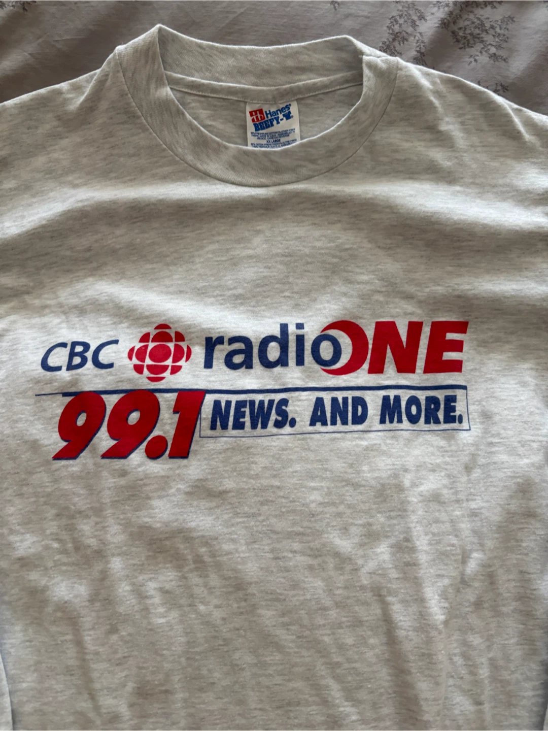 Vintage XXL CBC Radio One 99.1 Crew Long Sleeve T-Shirt - photo 4