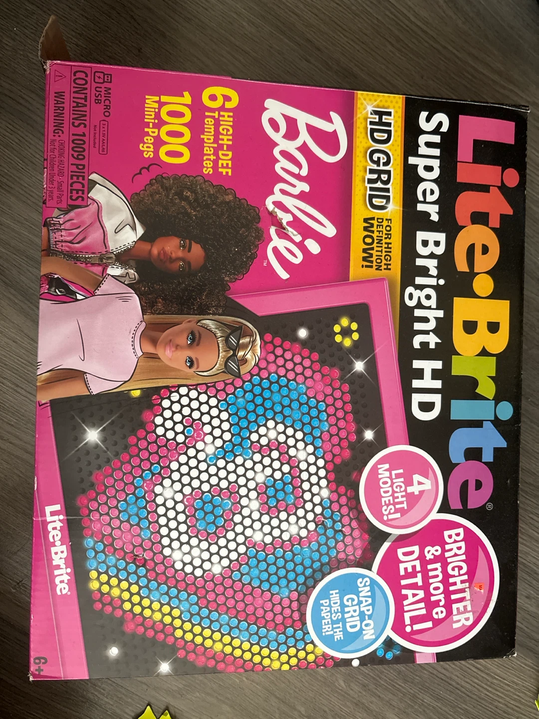 Lite-Brite Barbie Super Bright HD Art Box