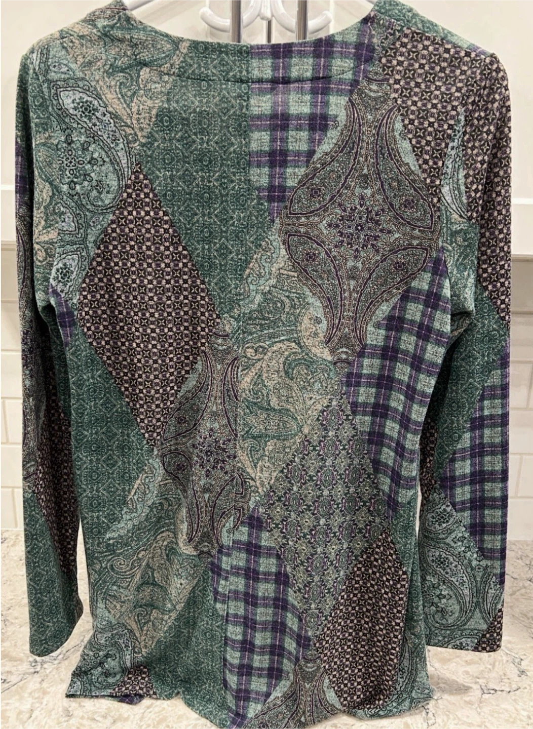 Women’s Dressy Casual Long Sleeve Tunic Top (Size M) - photo 2