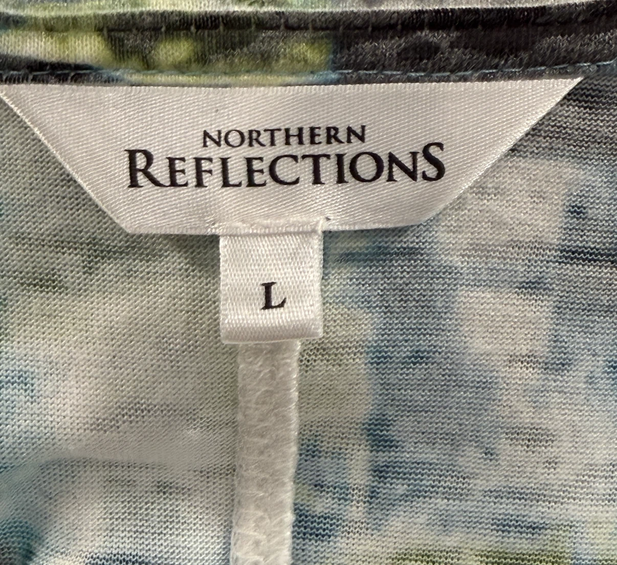 Women’s Northern Reflections Abstract Watercolor Long Sleeve Top - photo 3