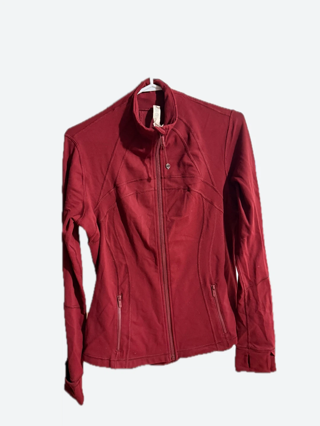 Lululemon Burgundy Zip-Up Jacket Size 10 - photo 5