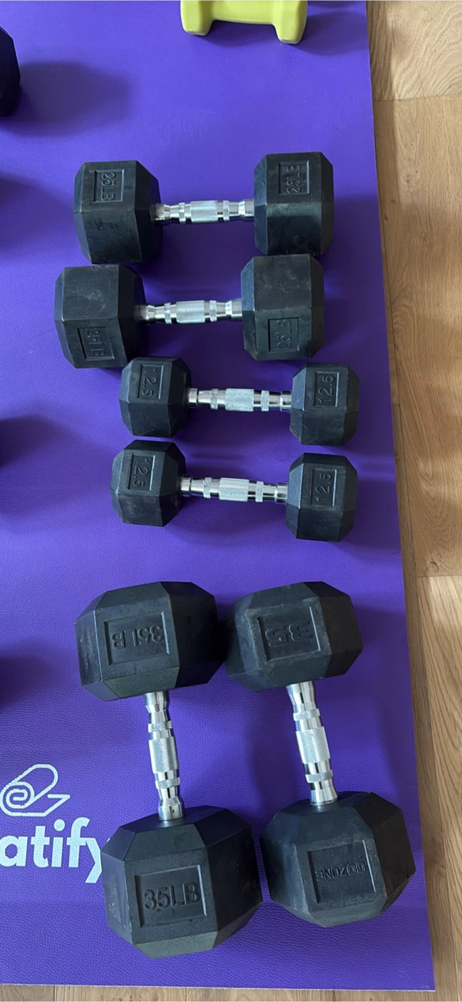 Hex Dumbbells Set (12.5lb - 35lb)