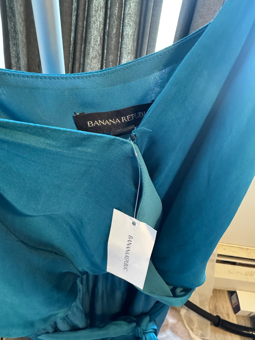 Banana Republic Teal Jumpsuit Size 12 - photo 3