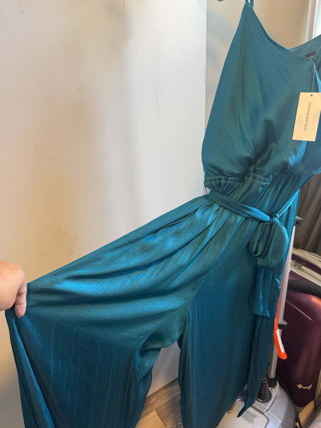 Banana Republic Teal Jumpsuit Size 12 - photo 5