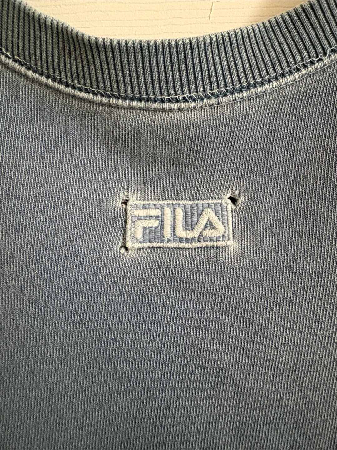 FILA Oversized Vintage style Blue-Gray Sweatshirt - photo 5