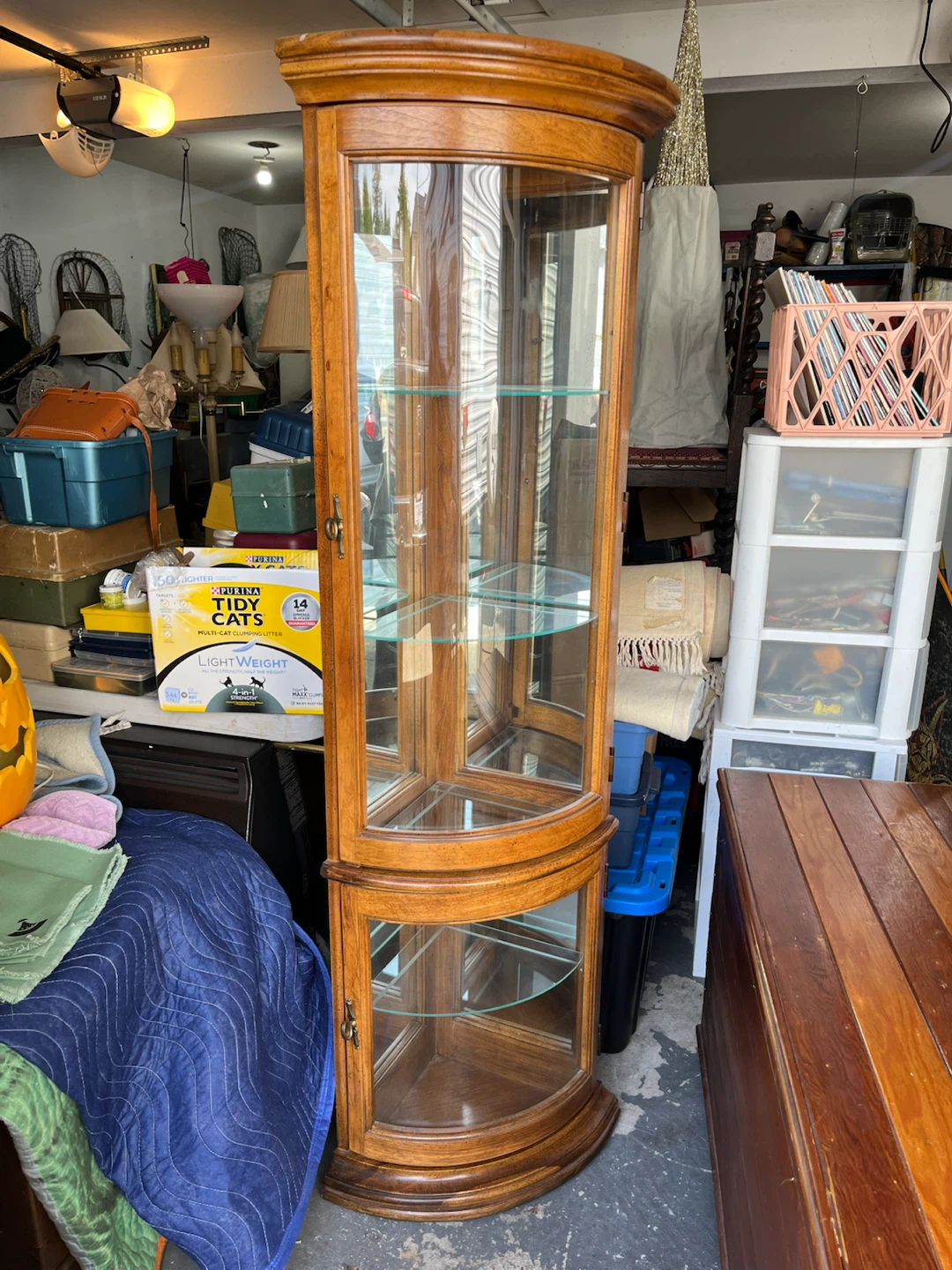 Pulaski Glass Corner Display Cabinet