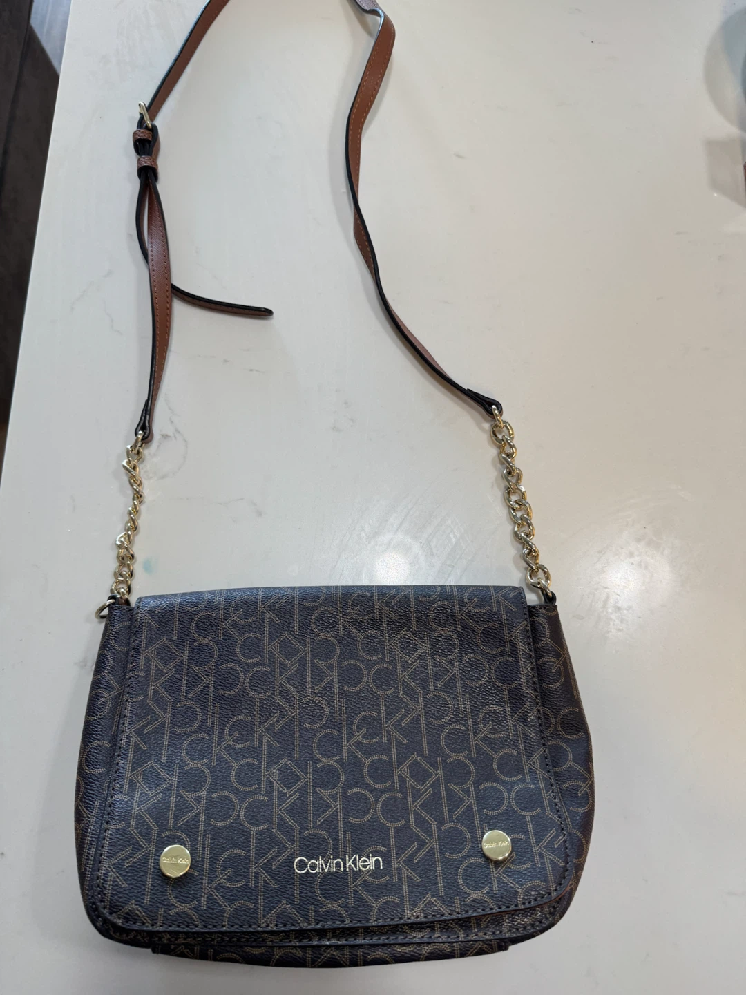 Calvin Klein Monogram Crossbody Bag