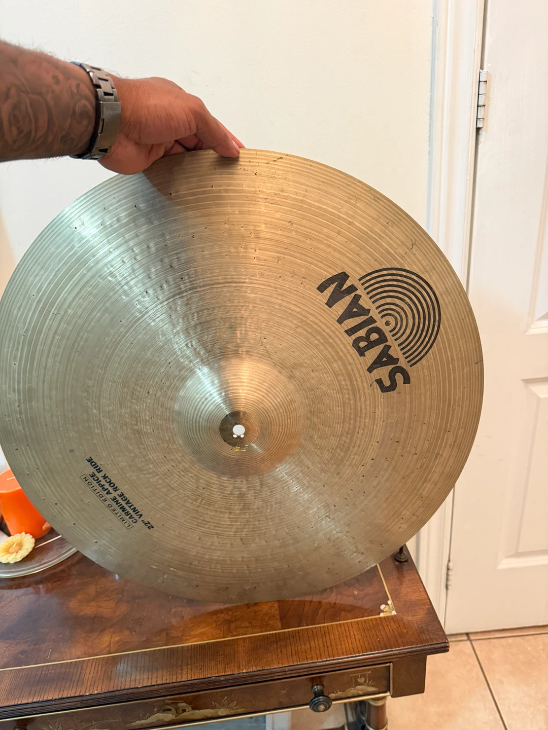 SABIAN 22" Carmine Appice Limited Edition Vintage Ride Cymbal