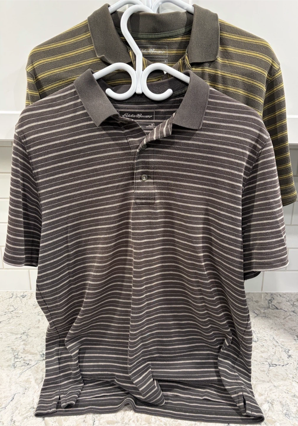 Eddie Bauer Travex Striped Polo/Golf Shirt ($10ea/$15 both)