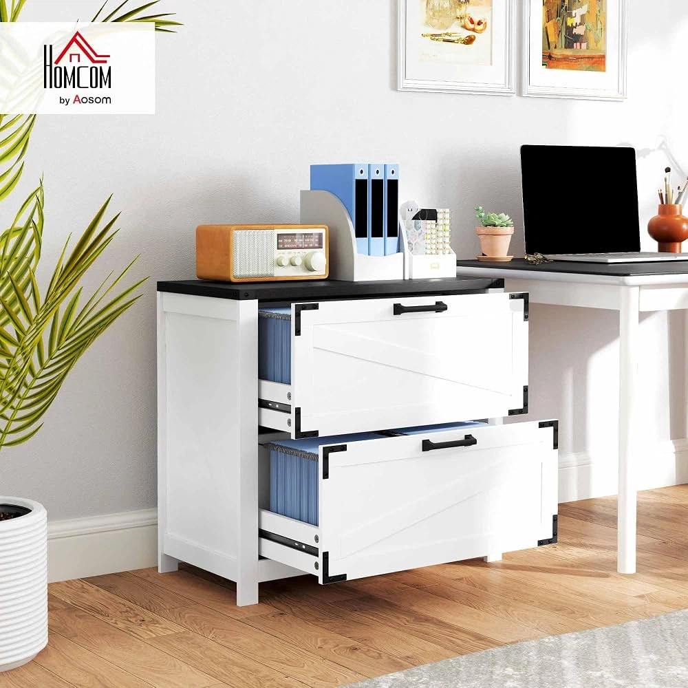 2 Drawer File Cabinet, Farmhouse Lateral Filing Cabinet - photo 2