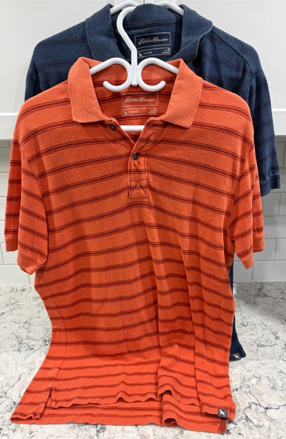 Eddie Bauer Outdoor Striped Polo/Golf Shirt ($10ea/both $15)