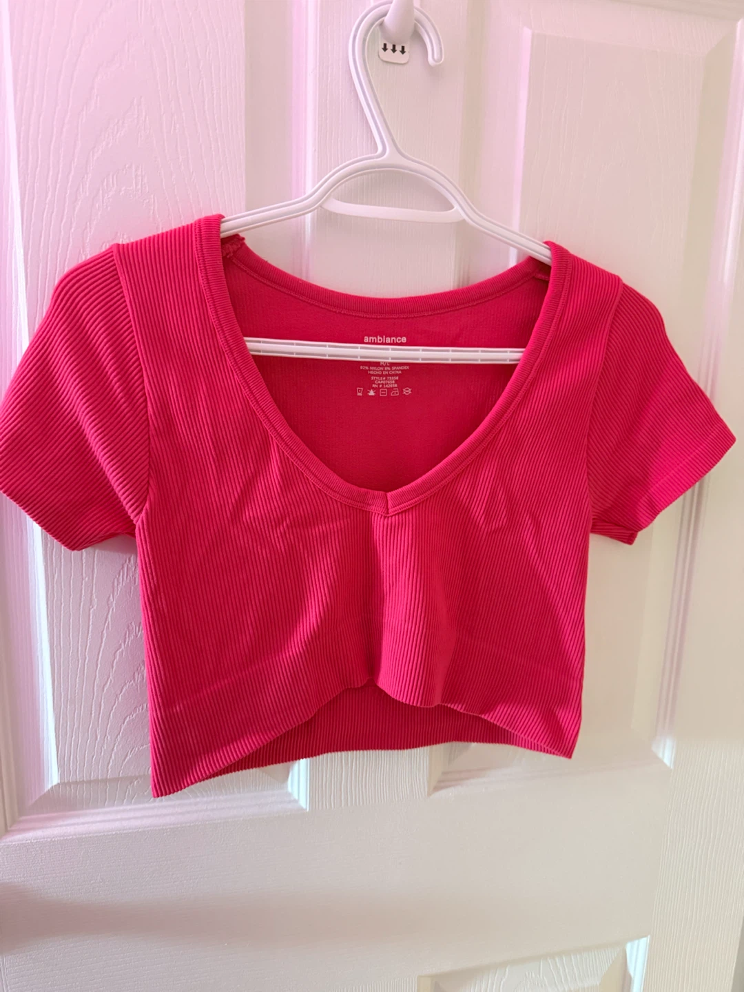 Ambiance Ribbed Cropped Top M/L