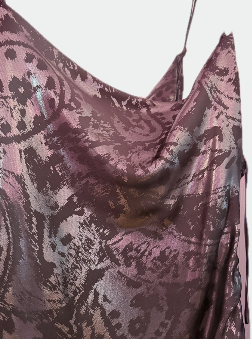 Zara Metallic Paisley Print Slip Dress - photo 5